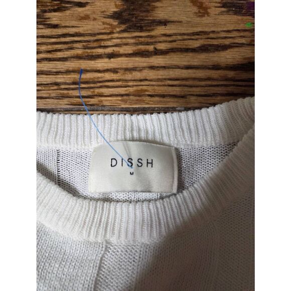 Diish EMERY OFF WHITE oversized tee& WIDE LEG PANTS set sz S/M - Picture 4 of 9